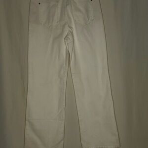 Pilcro High Rise White Jeans